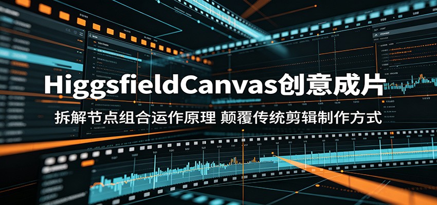 HiggsfieldCanvas创意成片：拆解节点组合运作原理，颠覆传统剪辑制作方式-小创项目网