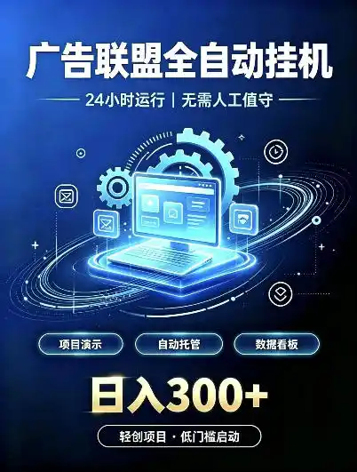 广告联盟全自动挂G，24小时自动运行，无需人工值守，日收200－500+【揭秘】-小创项目网