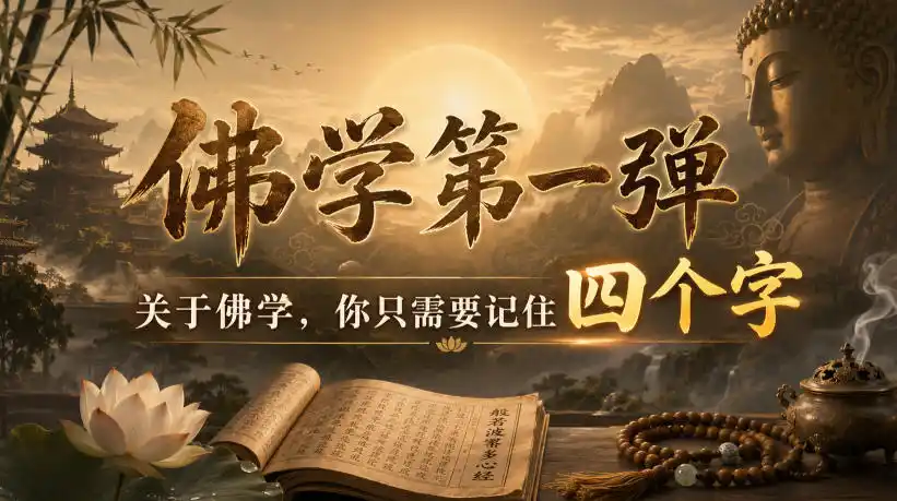 付费文章：佛学第一弹，关于佛学，你只需要记住四个字-小创项目网