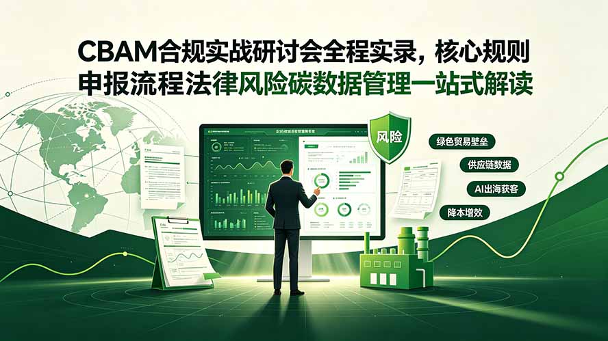 CBAM合规实战研讨会全程实录，核心规则申报流程法律风险碳数据管理一站式解读-小创项目网