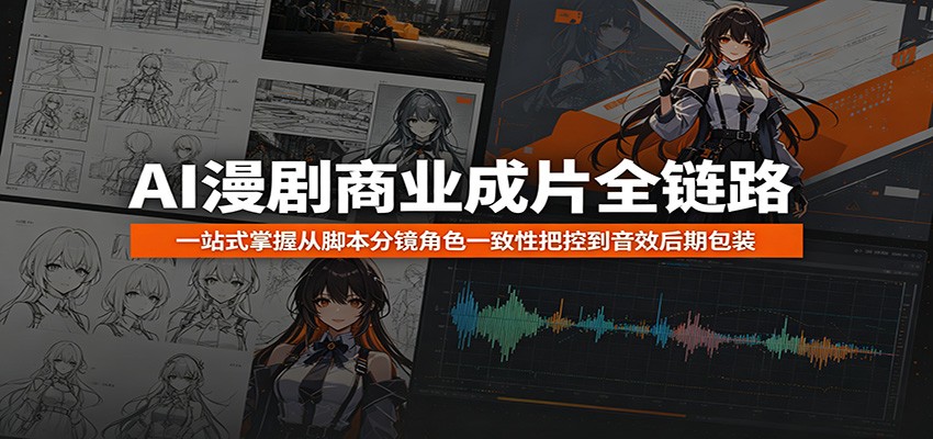 AI漫剧商业成片全链路：一站式掌握从脚本分镜角色一致性把控到音效后期包装-小创项目网