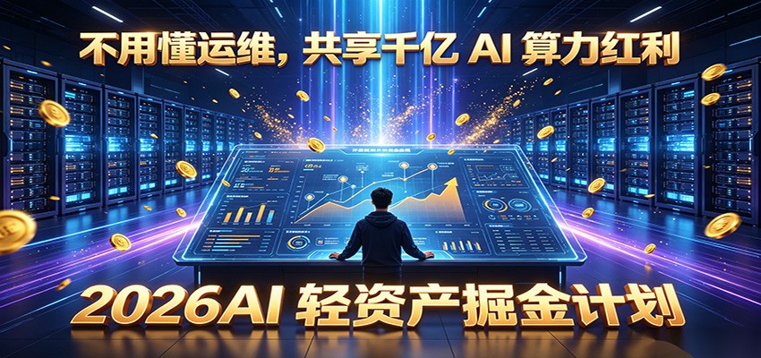 不用懂运维，共享千亿 AI 算力红利，2026AI 轻资产掘金计划-寒山客