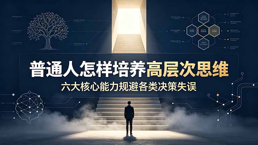 付费文章：普通人怎样培养高层次思维，六大核心能力规避各类决策失误-寒山客