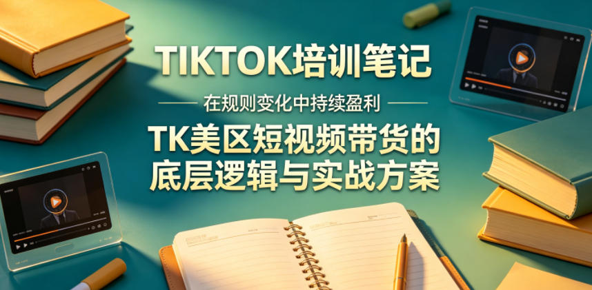 视界跨境TIKTOK4月17培训笔记，在规则变化中持续盈利，TK美区短视频带货的底层逻辑与实战方案【文档】-小创项目网