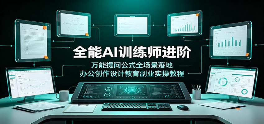 全能AI训练师进阶：万能提问公式全场景落地，办公创作设计教育副业实操教程-小创项目网