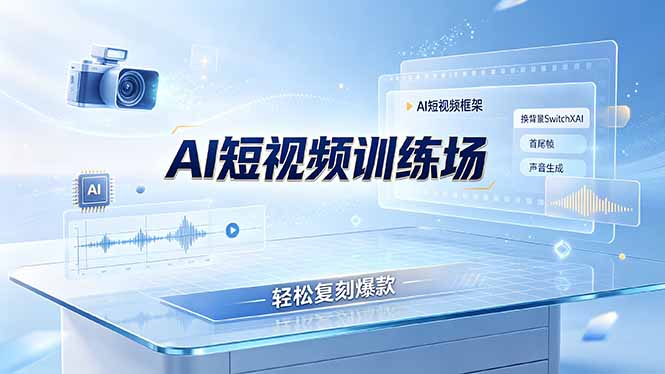 老陈AI短视频训练场：AI短视频框架+换背景SwitchXAI+首尾帧+声音生成，轻松复刻爆款-寒山客