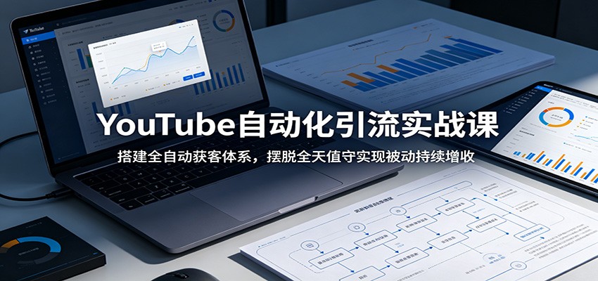 YouTube自动化引流实战课：搭建全自动获客体系，摆脱全天值守实现被动持续增收-寒山客