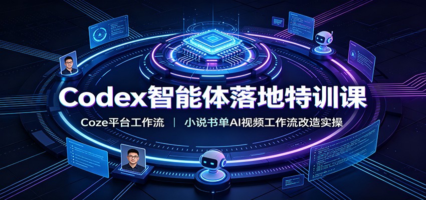 Codex智能体落地特训课：Coze平台工作流，小说书单AI视频工作流改造实操-小创项目网