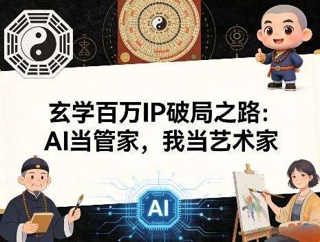 玄学百万IP破局之路：AI当管家，我当艺术家-小创项目网