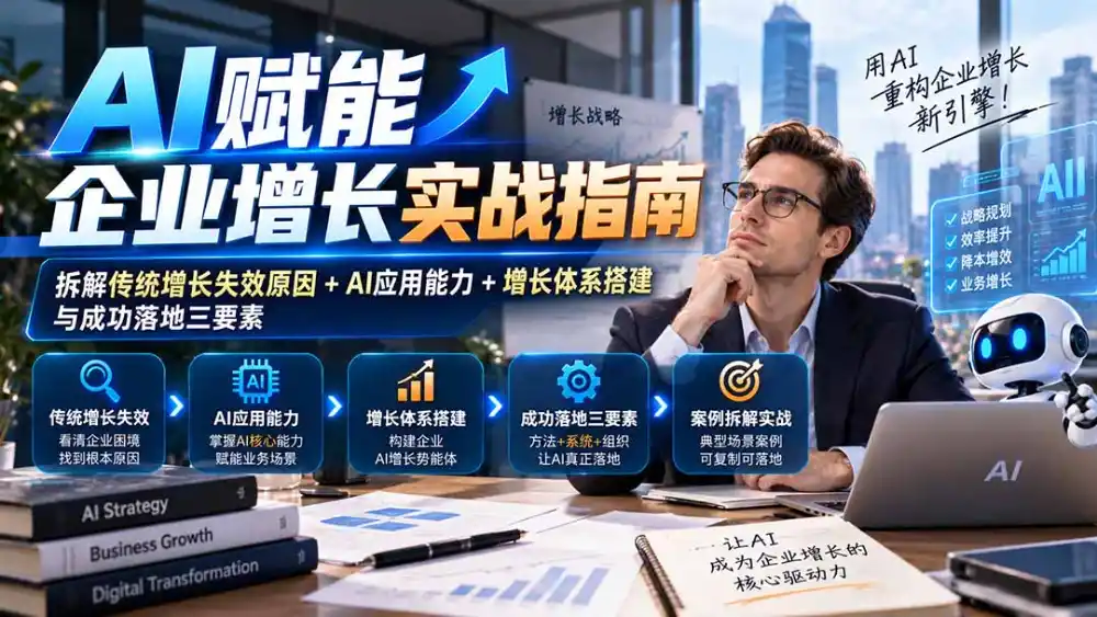 【无水印】AI赋能企业增长实战指南：拆解传统增长失效原因+AI应用能力+增长体系搭建与成功落地三要素-小创项目网