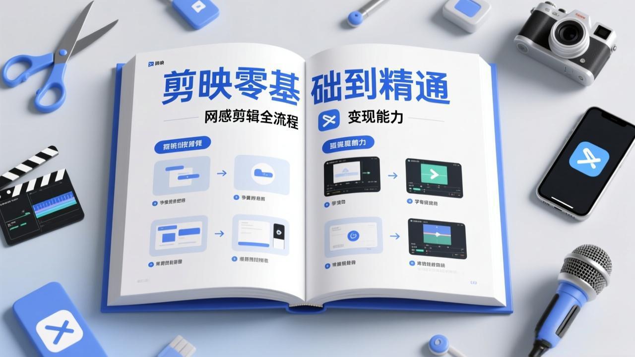 剪映零基础也能快速上手，从入门到精通掌握网感剪辑全流程，掌握能直接变现的剪辑能力-小创项目网