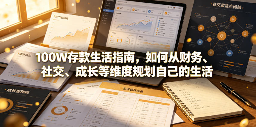 付费文章：100W存款生活指南，如何从财务、社交、成长等维度规划自己的生活-寒山客
