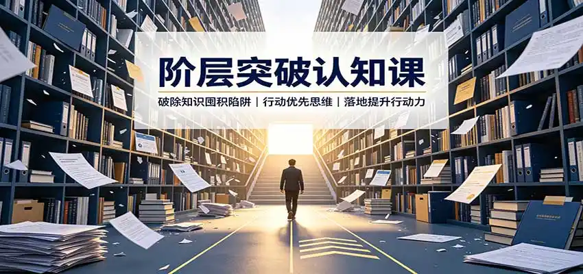 阶层突破认知课：破除知识囤积陷阱，行动优先思维，落地提升行动力-小创项目网