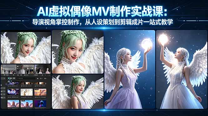 AI虚拟偶像MV制作实战教学：导演视角掌控制作，从人设策划到剪辑成片一站式教学-小创项目网