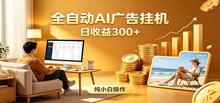 AI风口项目，全程解放双手，后台自动运行赚取收益，每天稳定收益300+-寒山客