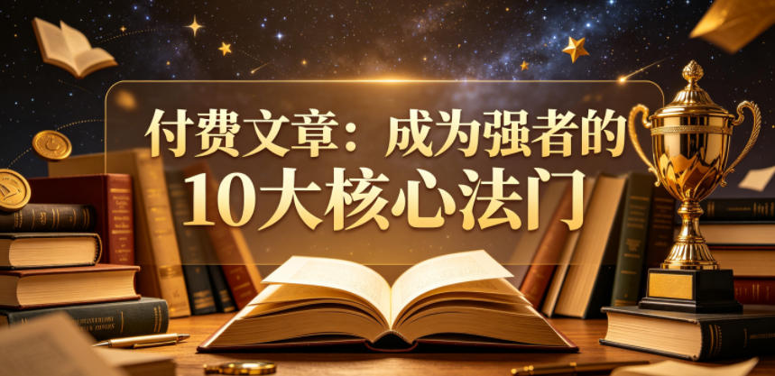 付费文章：成为强者的10大核心法门-小创项目网