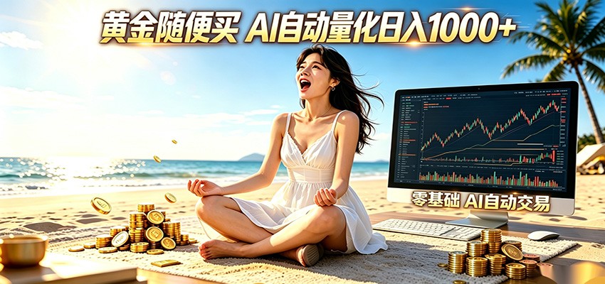 黄金随便买？AI自动外汇量化交易 在家当皇帝 日入1000+-寒山客