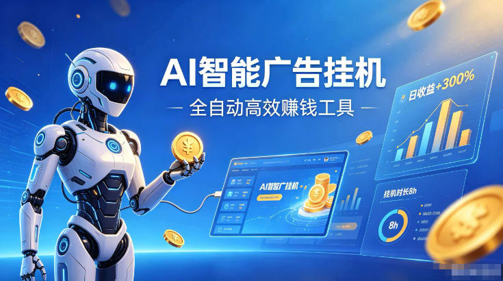 AI智能广告挂G，在家自动賺收益，全程无需人工操作、不用直播、不用拉人【揭秘】-寒山客
