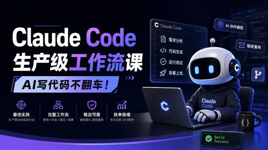 Claude Code生产级工作流课，AI写代码不翻车！【原创双语字幕】-小创项目网