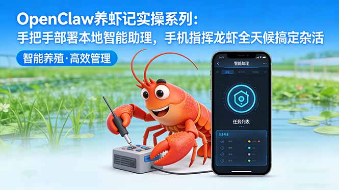 OpenClaw养虾记实操系列-更新：手把手部署本地智能助理，手机指挥龙虾全天候搞定杂活-小创项目网