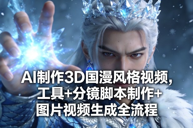 AI制作3D国漫风格视频，工具+分镜脚本制作+图片视频生成全流程-小创项目网