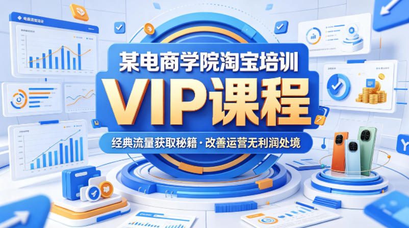 某电商学院淘宝培训VIP课程，各种经典有用的流量获取秘籍，改善运营产品没利润的处境(2026年5月)-小创项目网