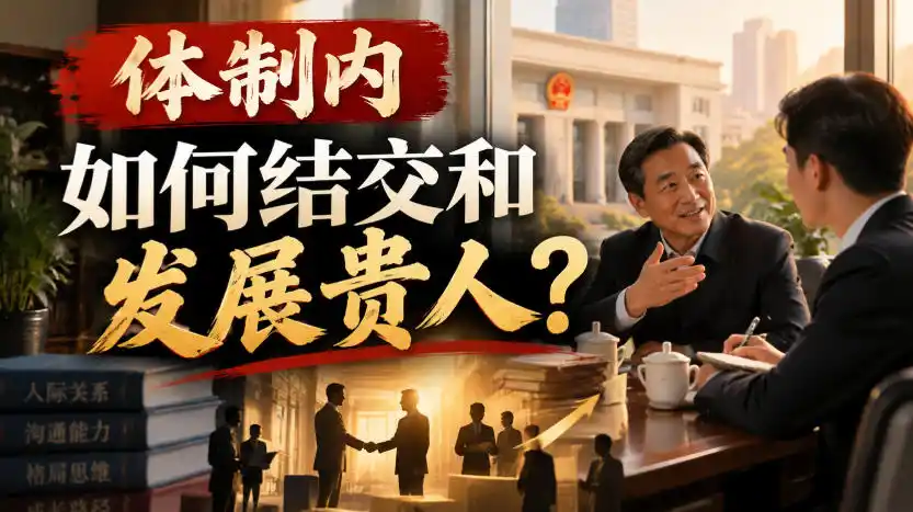 某公众号付费文章：体制内，如何结交和发展贵人?-小创项目网