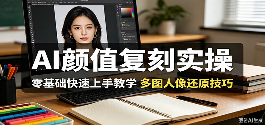 AI颜值复刻实操，零基础快速上手教学，多图人像还原技巧-小创项目网