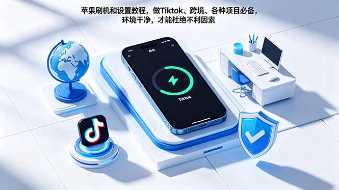 苹果刷机和设置教程，做Tiktok、跨境、各种项目必备，环境干净，才能杜绝不利因素-小创项目网