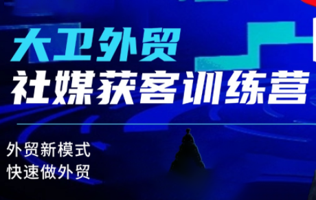 大卫老师·外贸社媒获客独家训练营(更新6月)-寒山客