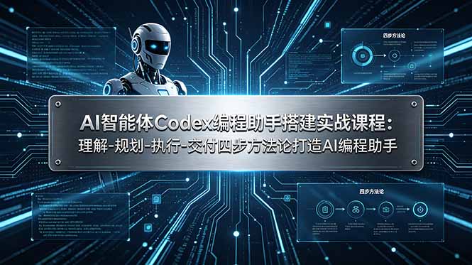 AI智能体Codex编程助手搭建实战课程：理解-规划-执行-交付四步方法论打造AI编程助手-寒山客