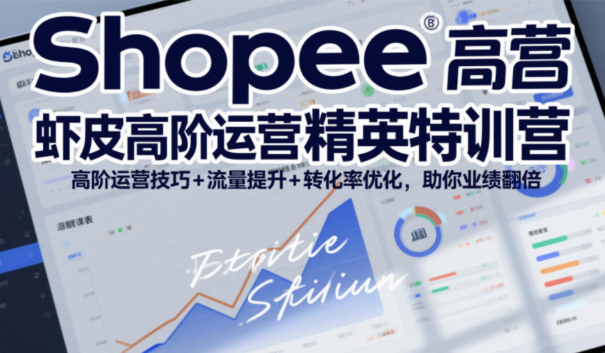 Shopee虾皮高阶运营精英特训营，高阶运营技巧+流量提升+转化率优化，助你业绩翻倍(更新26年5月)-小创项目网