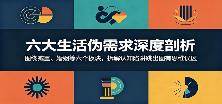 六大生活伪需求深度剖析：围绕减重、婚姻等六个板块，拆解认知陷阱跳出固有思维误区-寒山客