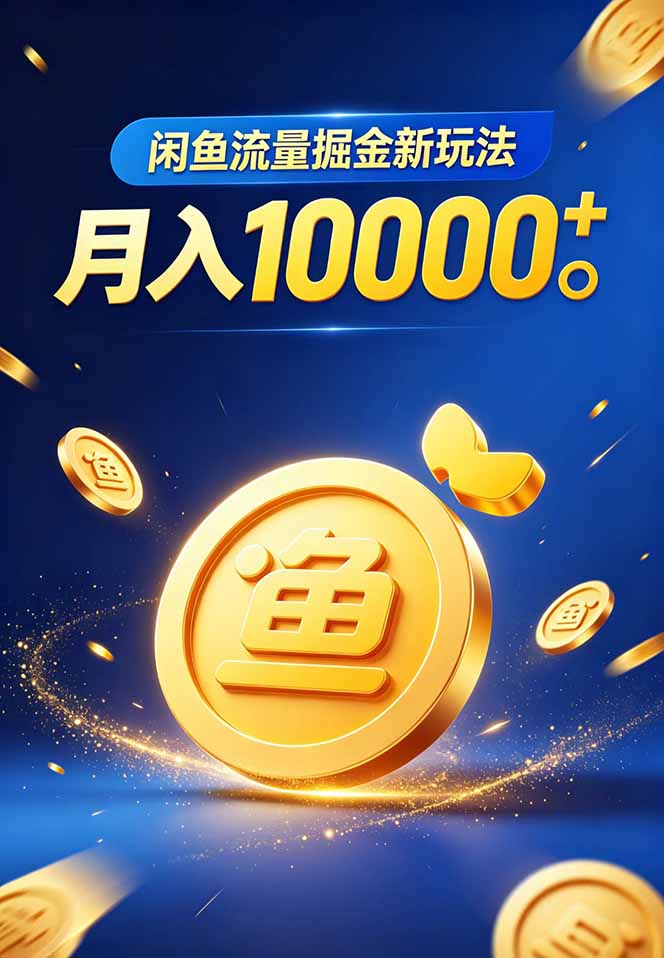 闲鱼流量掘金虚拟资料新玩法，月入10000＋-小创项目网