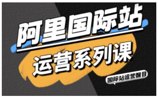 阿里国际站运营系列课，涵盖精准引流、直通车与全站推实战SOP，搭配AI效率工具包与高阶增长玩法(更新)-小创项目网