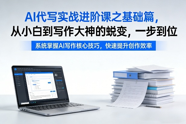 AI代写实战进阶课之基础篇，从小白到写作大神的蜕变，一步到位【揭秘】-小创项目网