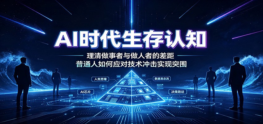 AI时代生存认知：理清做事者与做人者的差距，普通人如何应对技术冲击实现突围-寒山客