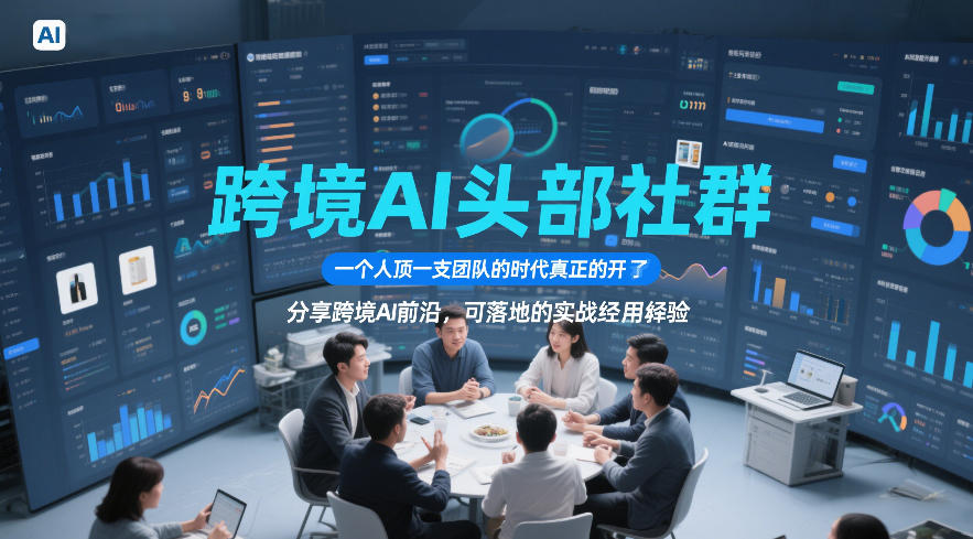 跨境AI头部社群，一个人顶一支团队的时代真正的开始了，分享跨境AI前沿，可落地的实战经验(更新4月22日)-小创项目网