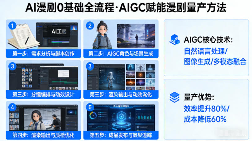 AI漫剧0基础全流程，快速掌握AIGC赋能的漫剧量产方法-小创项目网