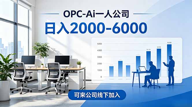 2026创业新风口—OPC一人公司模式震撼首发！日收益2000-6000+，项目绿色长久，安全稳健，合…-寒山客