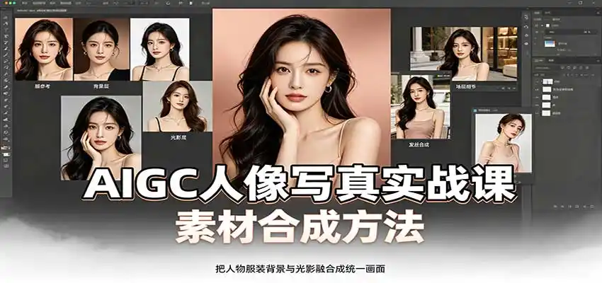 AIGC人像写真实战课：软件平台部署筹备，素材合成方法，多题材写真案例-小创项目网