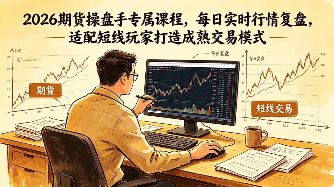 2026期货操盘手专属课程-更新6月，每日实时行情复盘，适配短线玩家打造成熟交易模式-寒山客