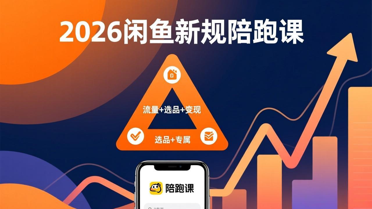 2026闲鱼高阶陪跑课全新上线,带你吃透新规玩转选品流量,从零搭建稳定变现盈利体系-小创项目网