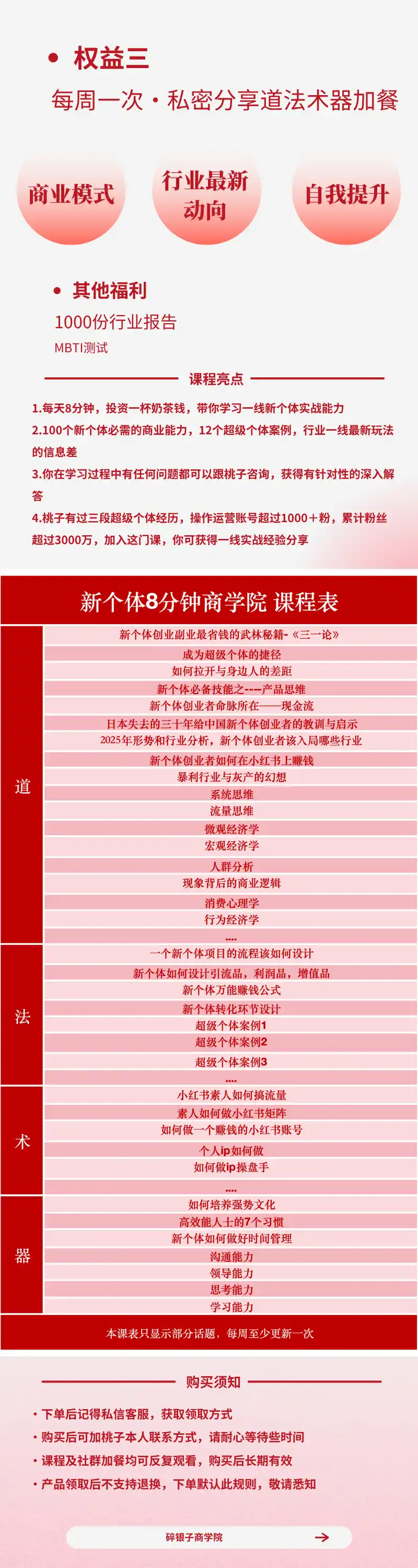 AI+新个体创业必修课｜道法术器｜商业逻辑·小红书流量·AI智能体｜低成本打造个人变现小生意全套教学-小创项目网