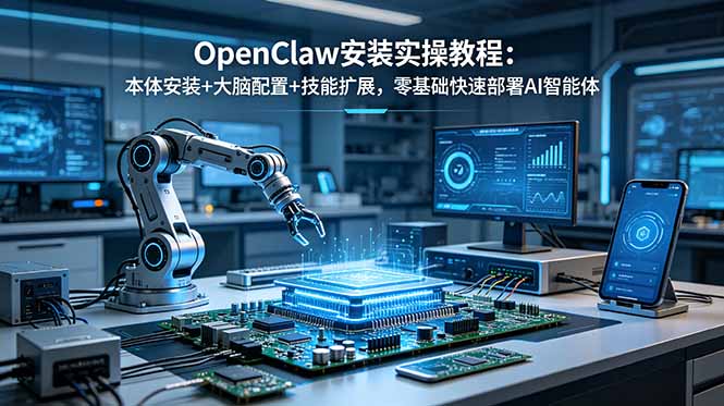 OpenClaw安装实操教程：本体安装+大脑配置+技能扩展，零基础快速部署AI智能体-小创项目网