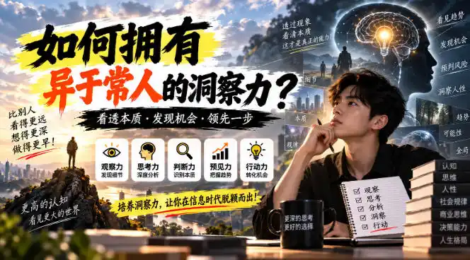 某公众号付费文章：如何拥有异于常人的洞察力？-寒山客