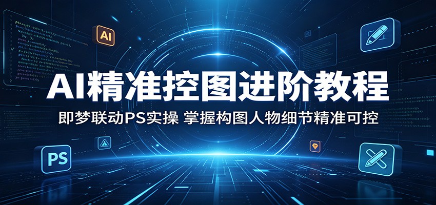 AI精准控图进阶教程：即梦联动PS实操，掌握构图人物细节精准可控-小创项目网