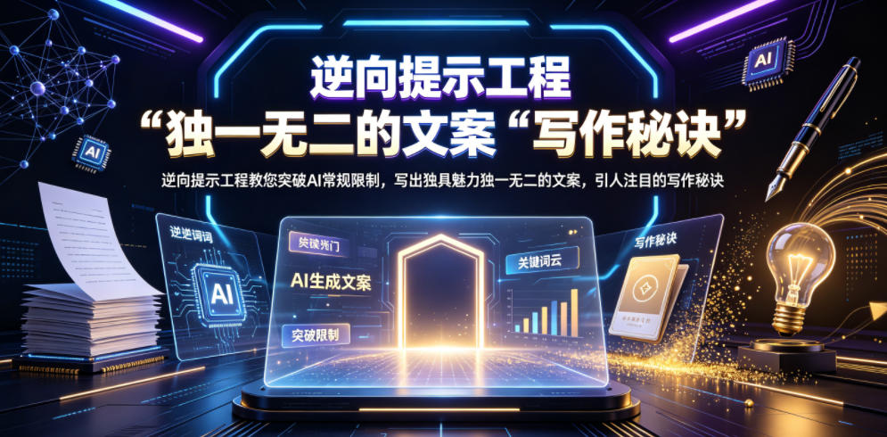 逆向提示工程教您突破AI常规限制，写出独具魅力独一无二的文案，引人注目的写作秘诀【原创双语字幕】-寒山客