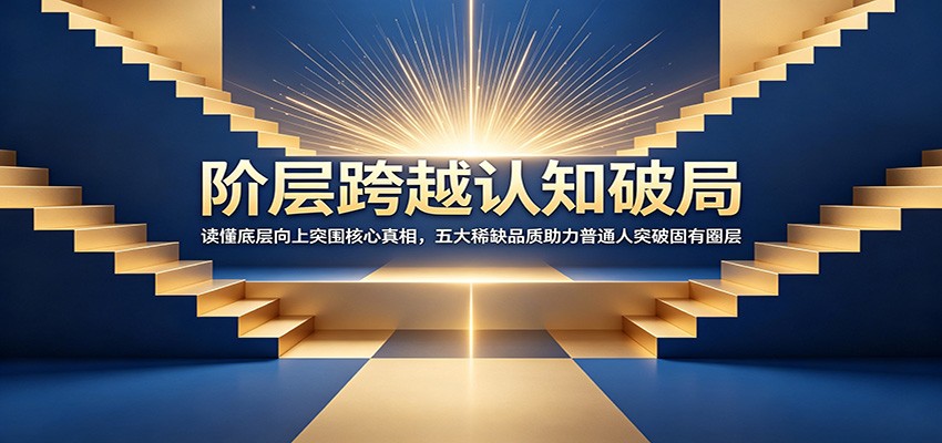 阶层跨越认知破局：读懂底层向上突围核心真相，五大稀缺品质助力普通人突破固有圈层-寒山客