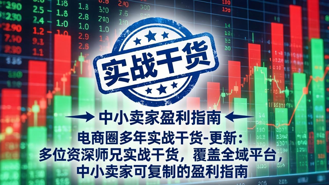 电商圈多年实战干货-更新4月27：多位资深师兄实战干货/覆盖全域平台，中小卖家可复制的盈利指南-小创项目网